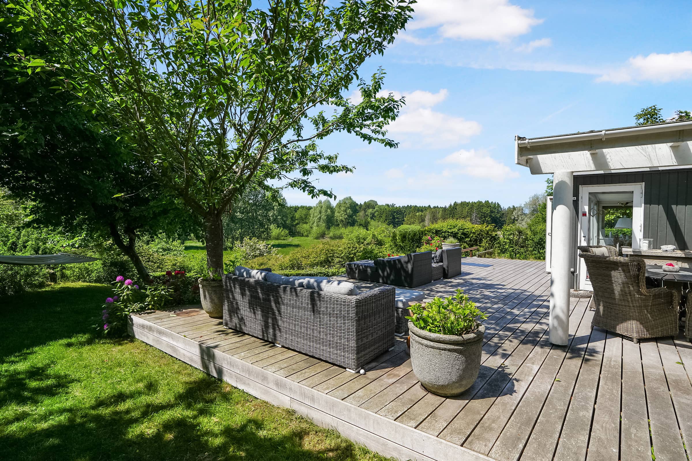 Rummeligt sommerhus med udsigt til vild natur billede 4