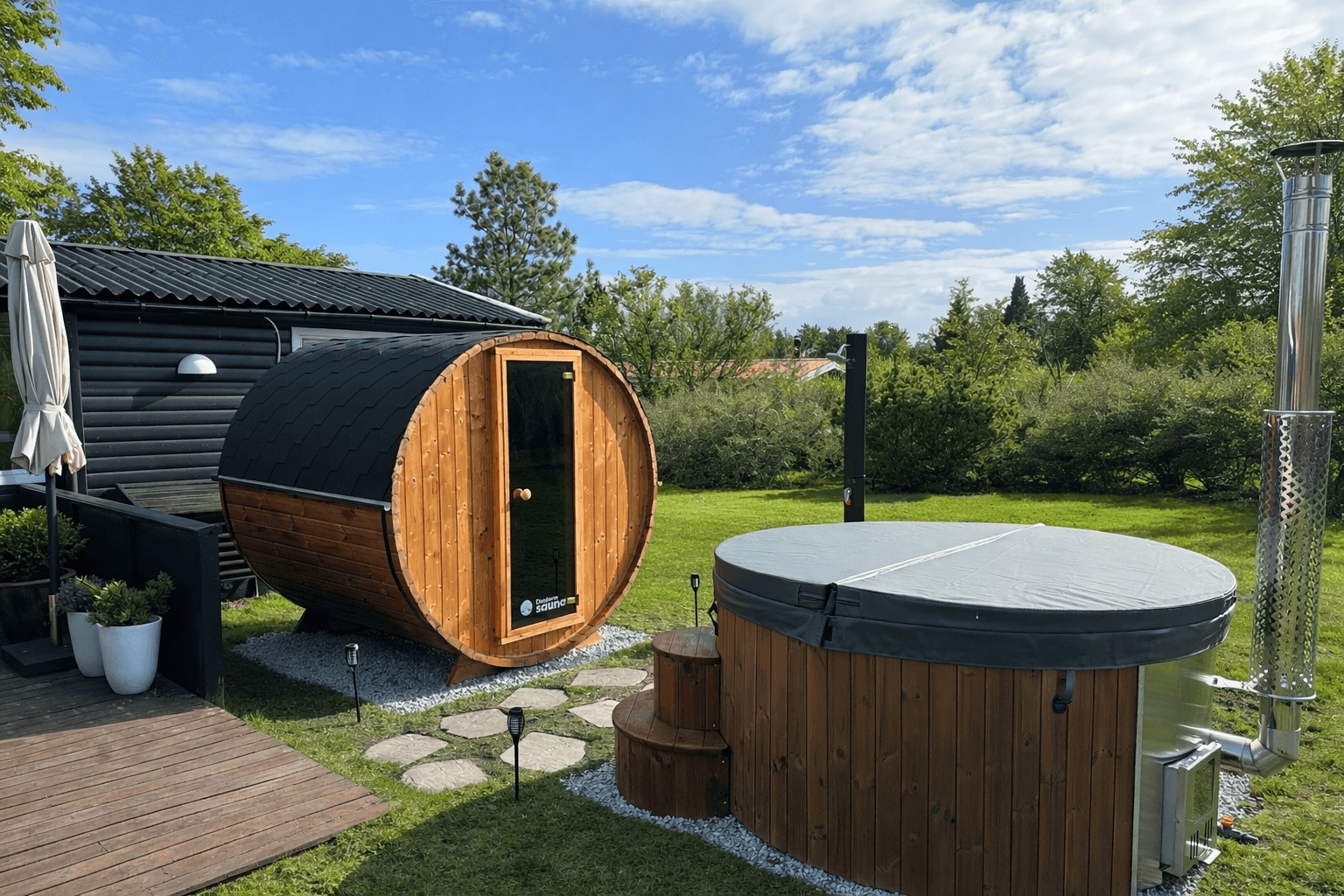 Sommerhusidyl med udesauna og vildmarksbad billede 3